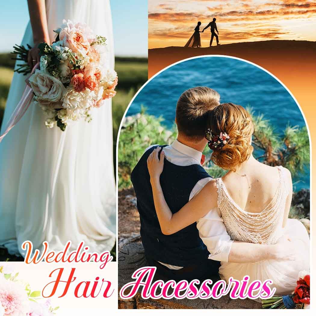 Pettine per capelli da sposa con perle argentate, accessorio per capelli da sposa per donne e ragazze