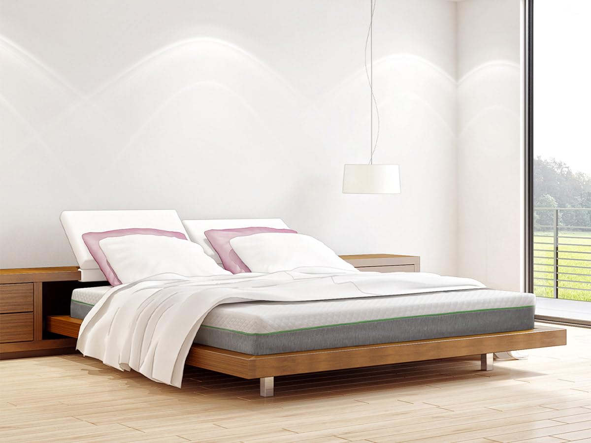 Ciberdescans Colchón Articulable Viscoelástico KM5 HR 25 kg Desenfundable 20 cm para Cama Articulada Firmeza Media 135x190cm