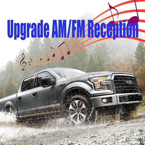 Image of BASIKER Short Antenna Fit for Ford F150 F-150 F250 F350 2009-2024 2025 2026 | Fit for Ford F150 Accessories, Truck Car F250 F350 Antenna Replacement, Enhance Radio AM FM Signal, Offroad Pickup Wash Proof
