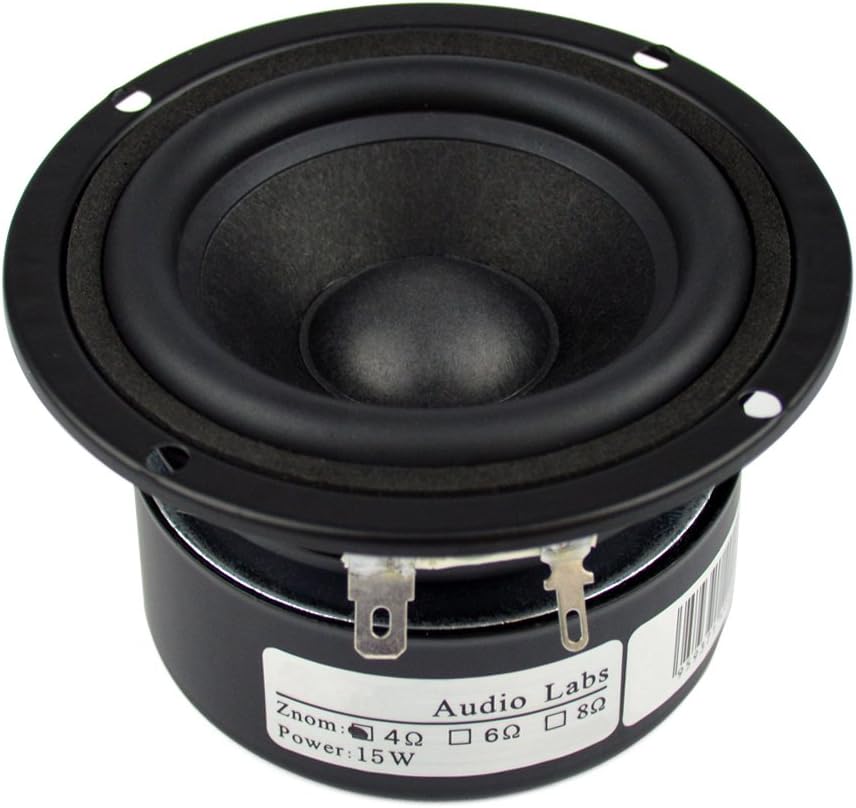 Suреr Bіg Clеаrаnсе! 3 Tweeter Speakers HiFi Full Range Woofer Loudspeaker, 2 PCS 4 Ohm Anti-Magnetic Speakers for 2.0/2.1 Boom Box Satellites Speaker DIY (4Ω)