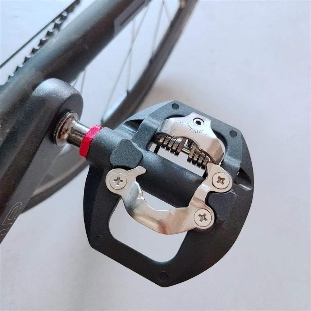 SDGBCXD， Pedales de Bicicleta, Pedal de Bicicleta MTB, Pedal autoblocante, Pedal automático, adaptadores de Plataforma Dual con Tacos para,Pedales