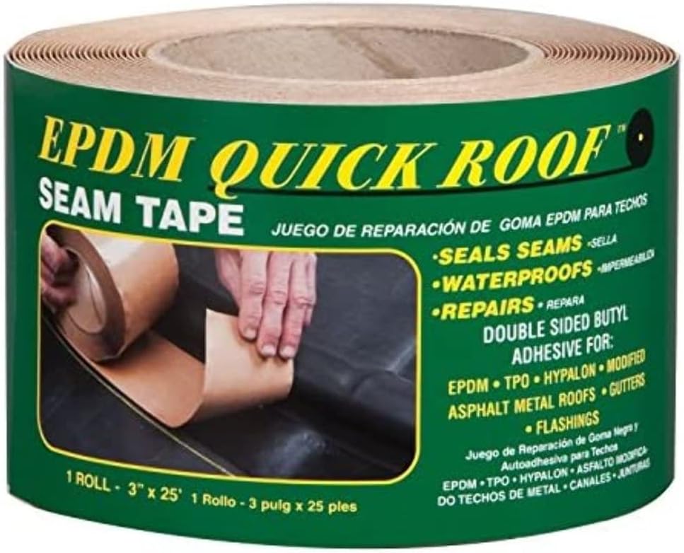 3 in. W x 25 ft. L Tape Roof Seam Tape Black