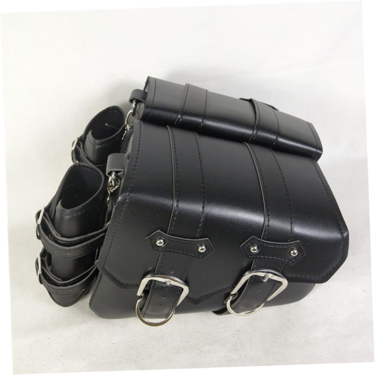 Sosoport Borsa da Sella per Bicicletta Borsa in Pelle Pu Marsupio Posteriore Fibbia Accessori per Ciclismo Contenitore per Riparazioni e Oggetti Essenziali