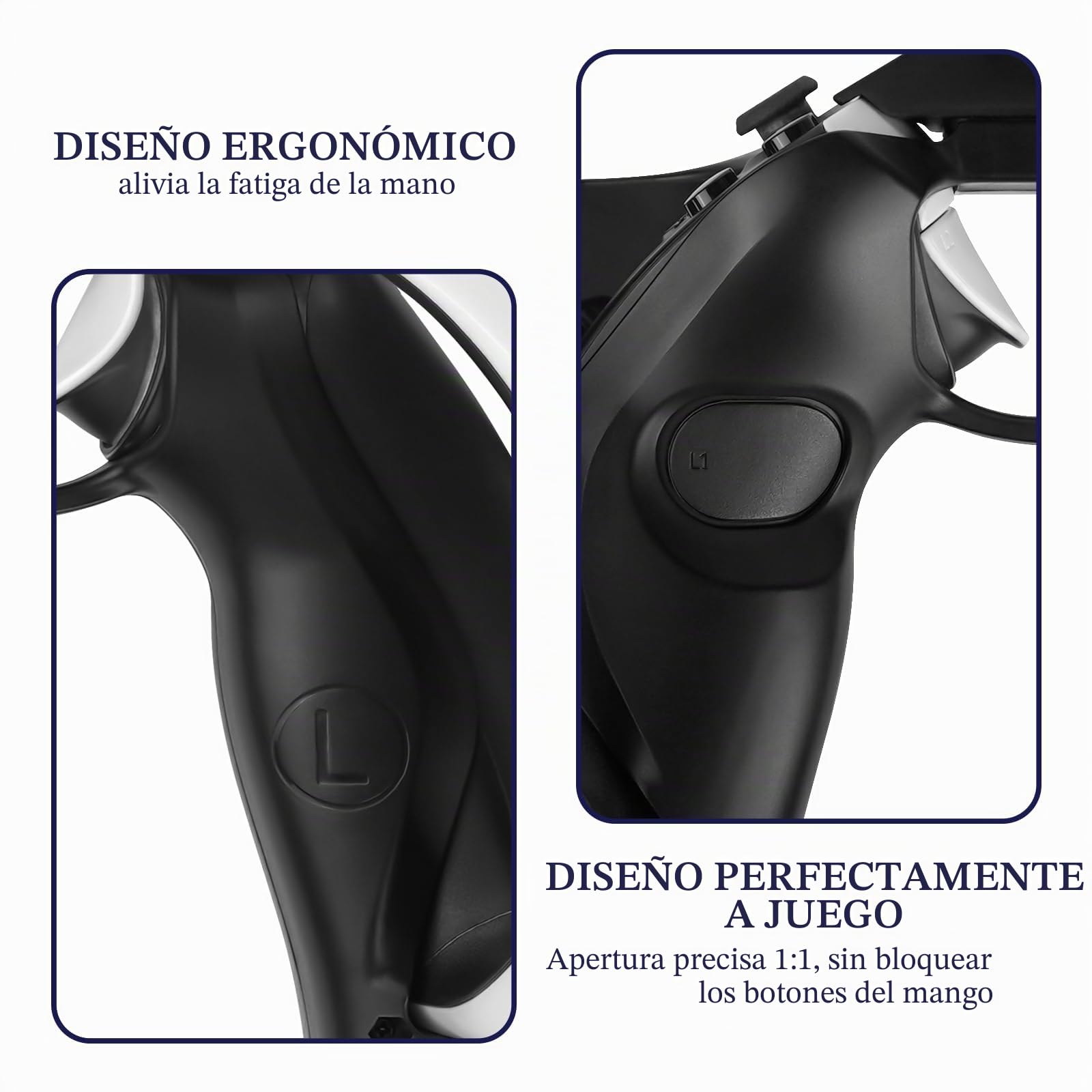 Geekria Funda para Controlador de Pistola de Juegos de Realidad Virtual Compatible con PSVR 2, Soporte de Disparo, Accesorios para Mango de Juego de Disparos de Realidad Virtual (1 par)