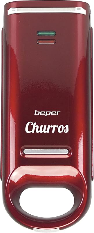 BEPER BT.600Y Churros Sütő 800W Tapadásmentes Felület Hőálló Fogantyú Piros