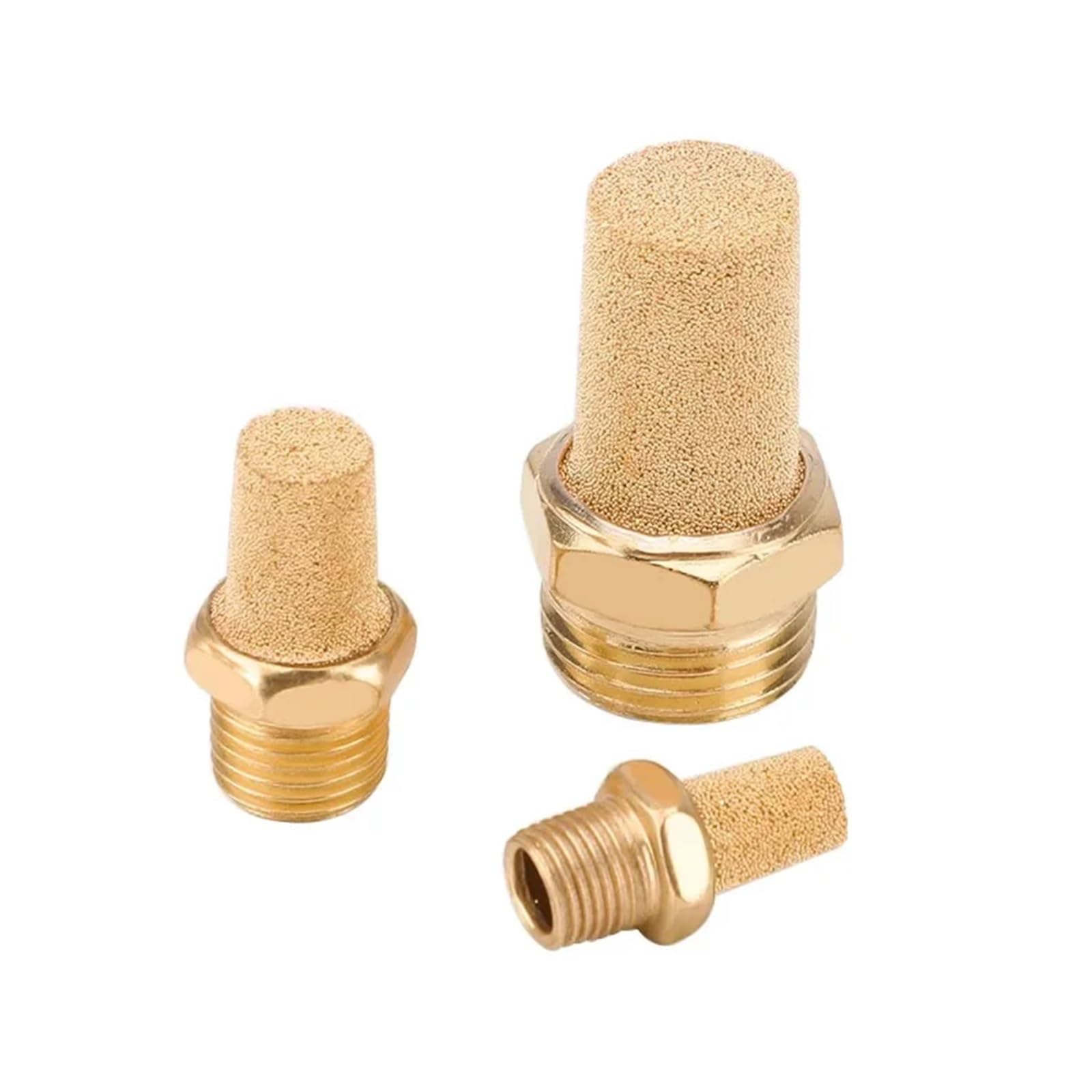 Silencieux d'échappement pneumatique Silencieux d'échappement pneumatique, 1 pièce, filetage mâle 1/8 1/4 3/8 1/2 3/4 pouces(Long BSL-01)