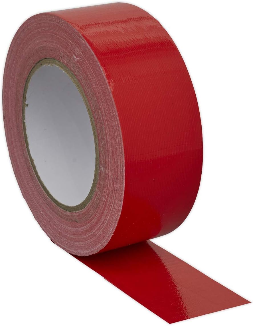 Sealey DTR 50mm x 50m Red Duct Tape