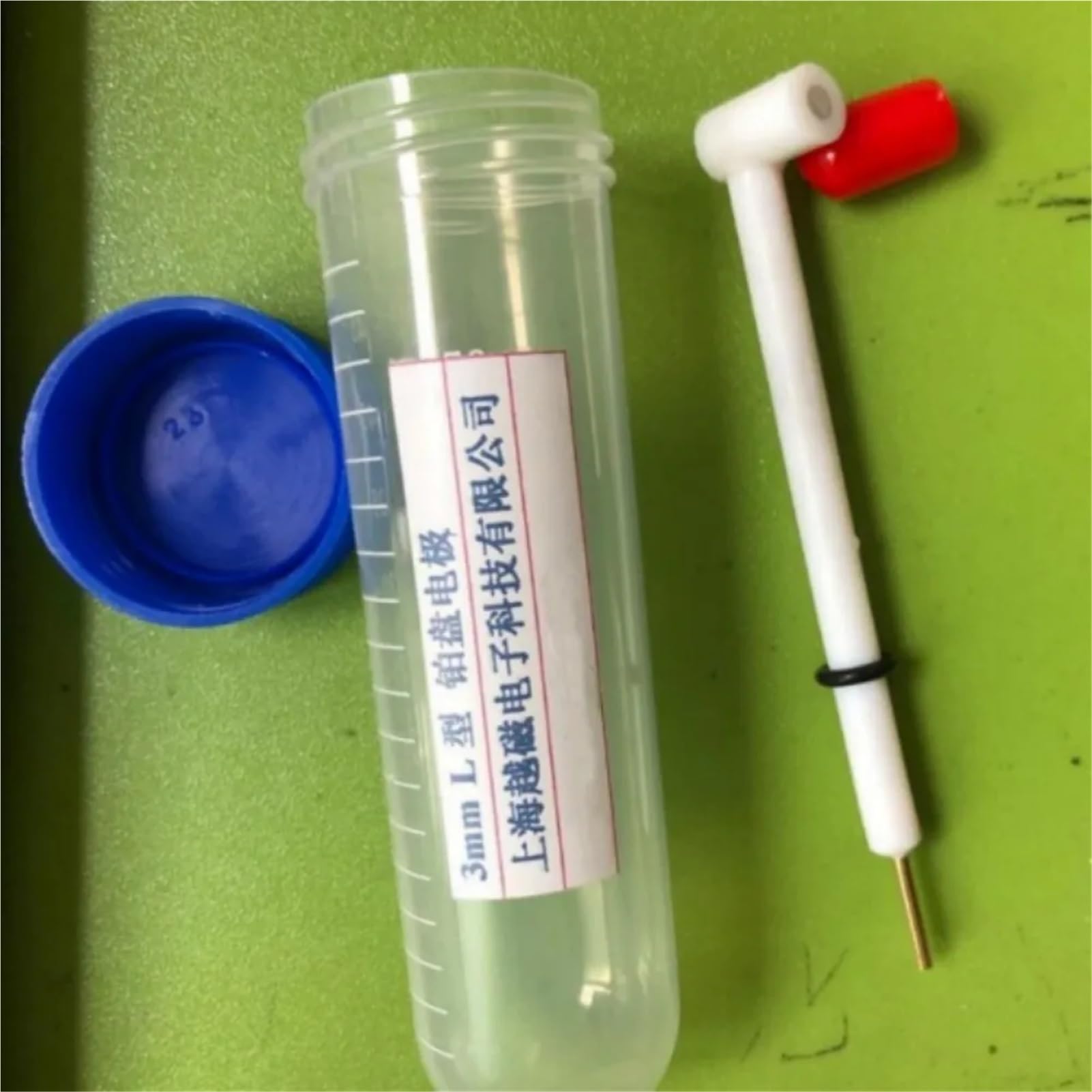 sujeniir 3 mm L-Type Platinum Disk Electrode Platinum Electrode Counter Electrode Platinum Gold Disk Electrode(4mm)