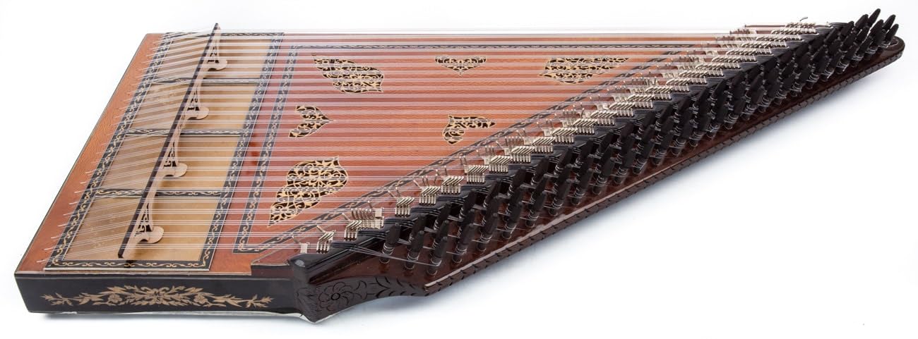 Kanun turco professionale del Maestro Mustafa Saglam, con custodia rigida, plettri, anello e chiave di accordatura, spedizione espressa gratuita
