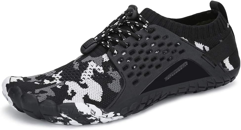 Oberm Men's Trail Running Shoes Minimalist Wide Toe Box Barefoot Trainers Water Shoes
