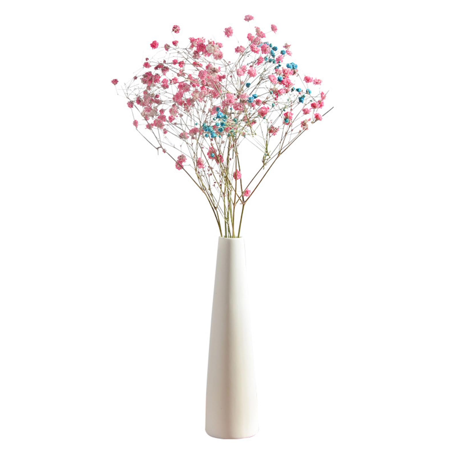 Jarrones Decorativos, Jarrón Alto de Cónico, Jarrón Floral Decorativo, Jarrón de Cerámica, Jarróns Decorativos Modernos, Jarrón de Cerámica Cónico Alto, para el Hogar, Mesa de Boda, Dormitorio