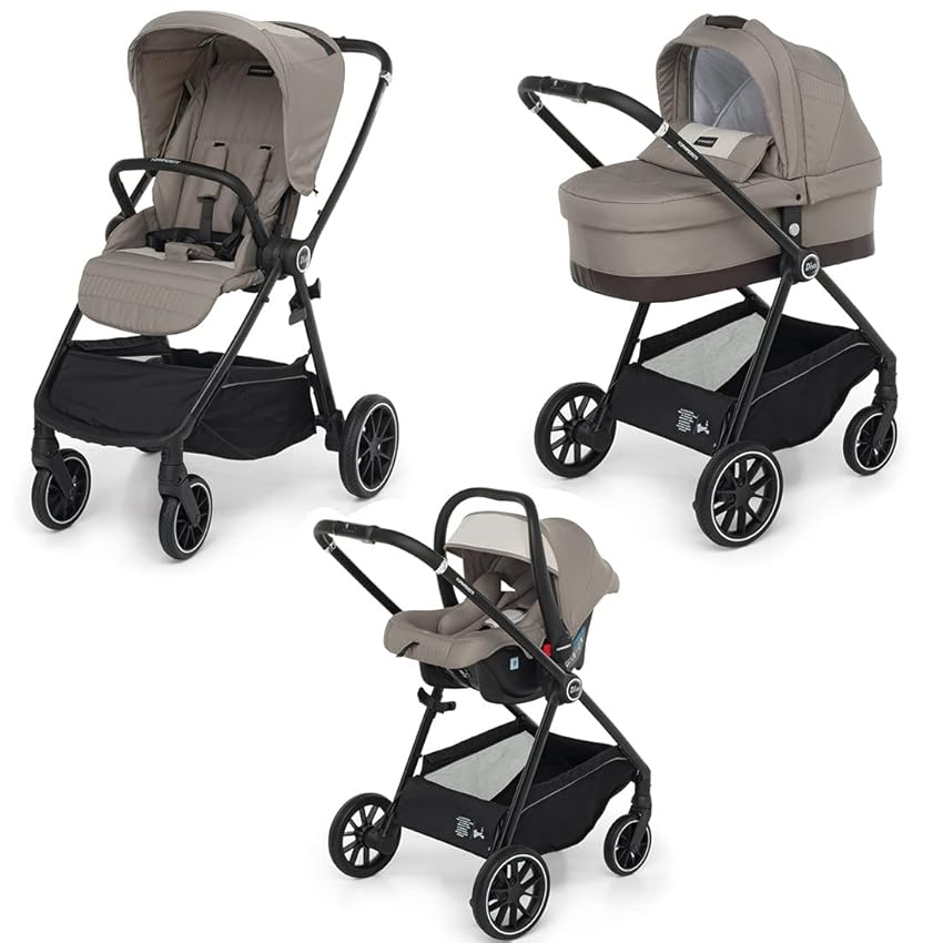 Immagine del prodotto Foppapedretti Divo Sistema Combinato Composto da Passeggino, Navicella e Seggiolino Auto, Sand
