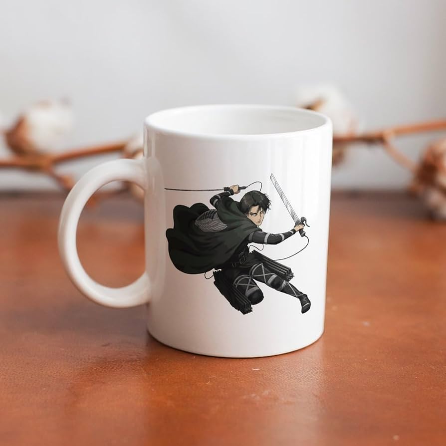 Amazon.co.jp: マグカップ 進撃の巨人 リヴァイ 兵長 コーヒー