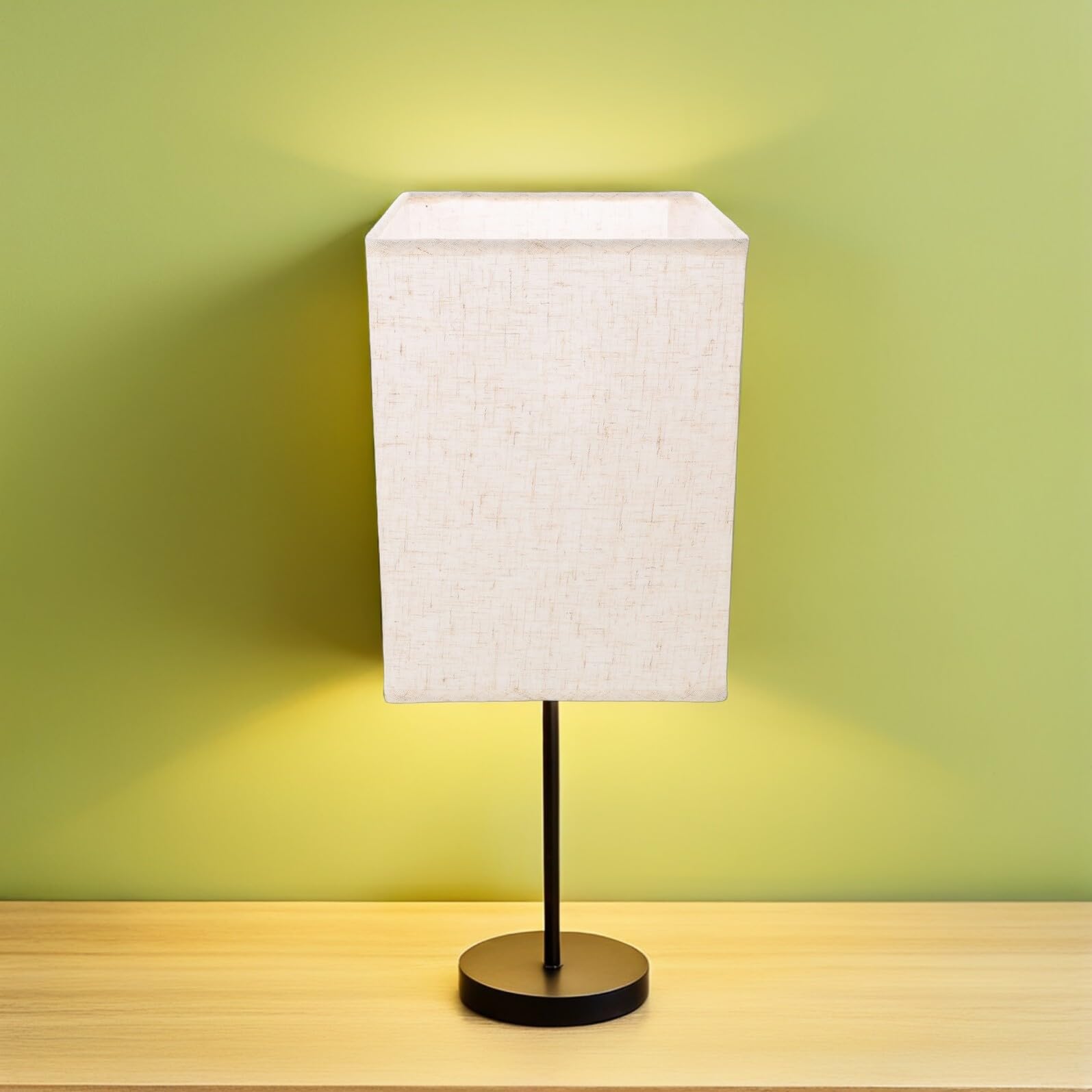 TOYANDONA Paralume Vintage Rettangolare per Lampada da Comodino e Lampada a Sospensione, Coprilampada in Panno di Ricambio per Soggiorno e Sala da Pranzo, Illuminazione Morbida e Facile