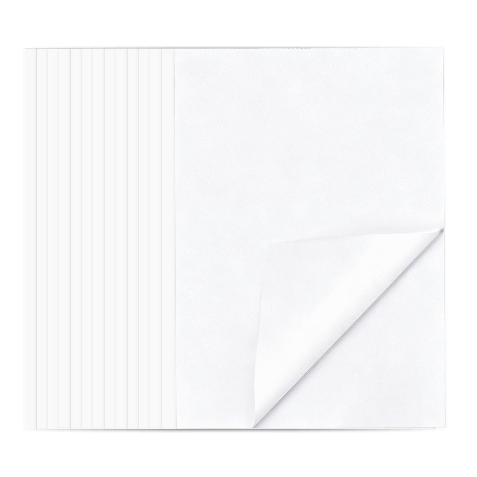 Marnovest Double Sided Adhesive Sheets, 14 PCS A4 Size Clear Tape Sheets for Crafts DIY Arts Photo Albums Making