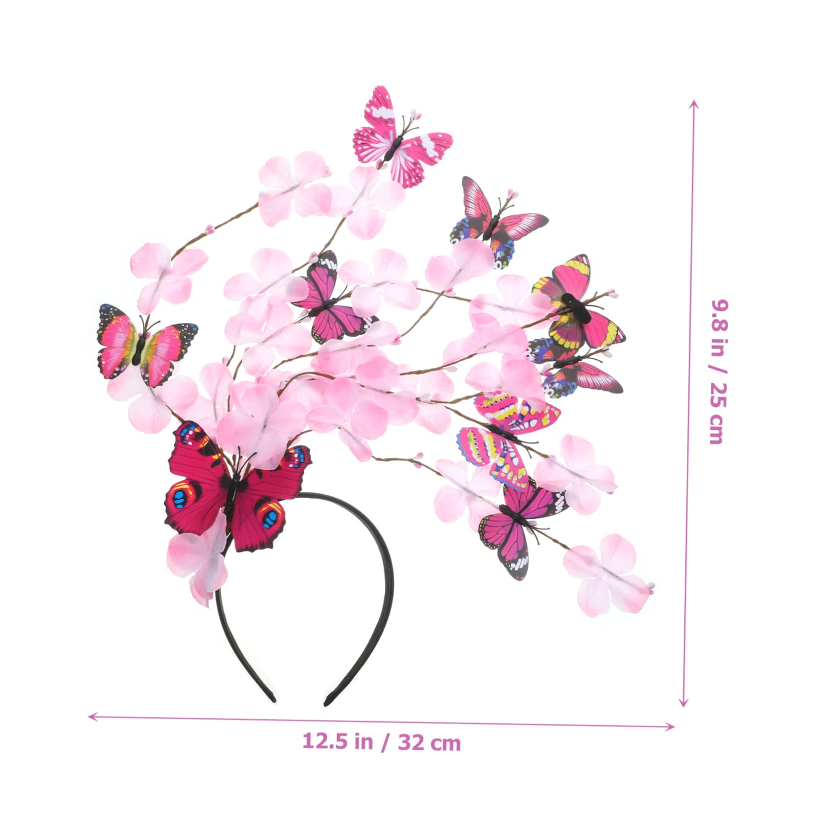 MAGICLULU 4 Pz per a farfalla light lux fascinator a farfalla cerchio per a farfalla cerchietti bambina decorativa copricapo a farfalla passerella trucco