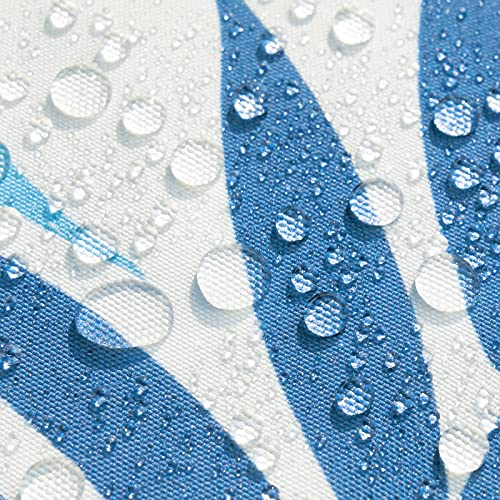 Housse coussin imperméable 45x45 bleu clair protège de l'eau les sièges de balcon