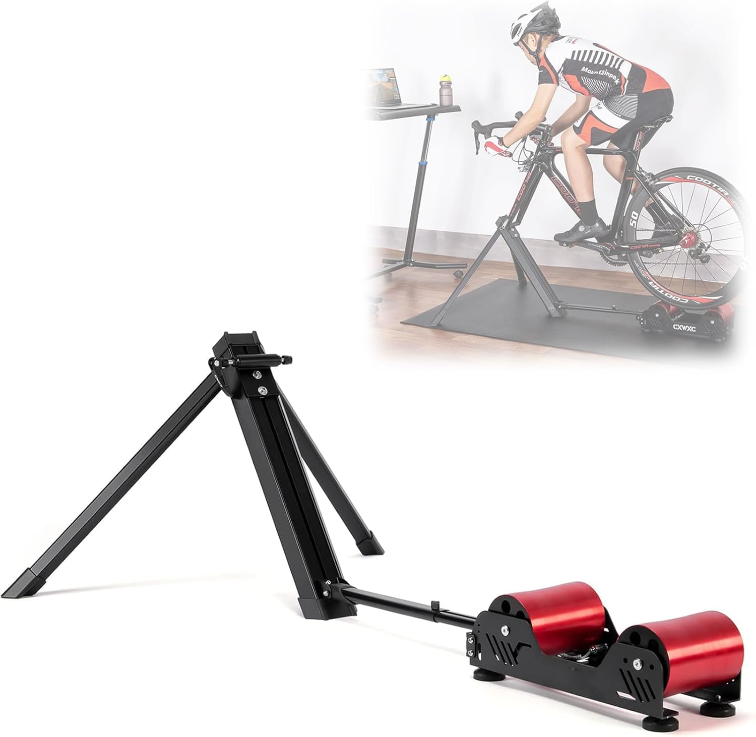 Bike Trainer,Magnetic Resistance Bicycle Training Stand,with 3 Resistance Levels, Fits 16-29in Wheels