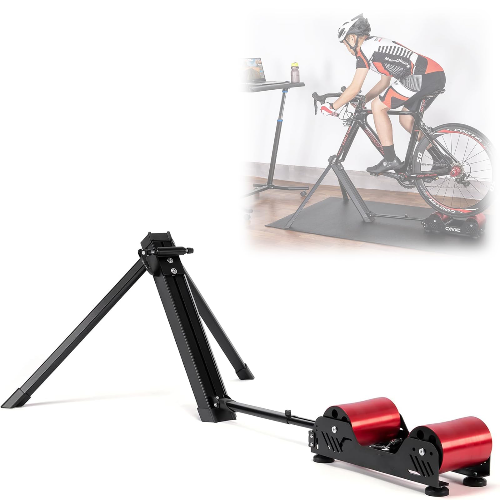 Bike Trainer,Magnetic Resistance Bicycle Training Stand,with 3 Resistance Levels, Fits 16-29in Wheels