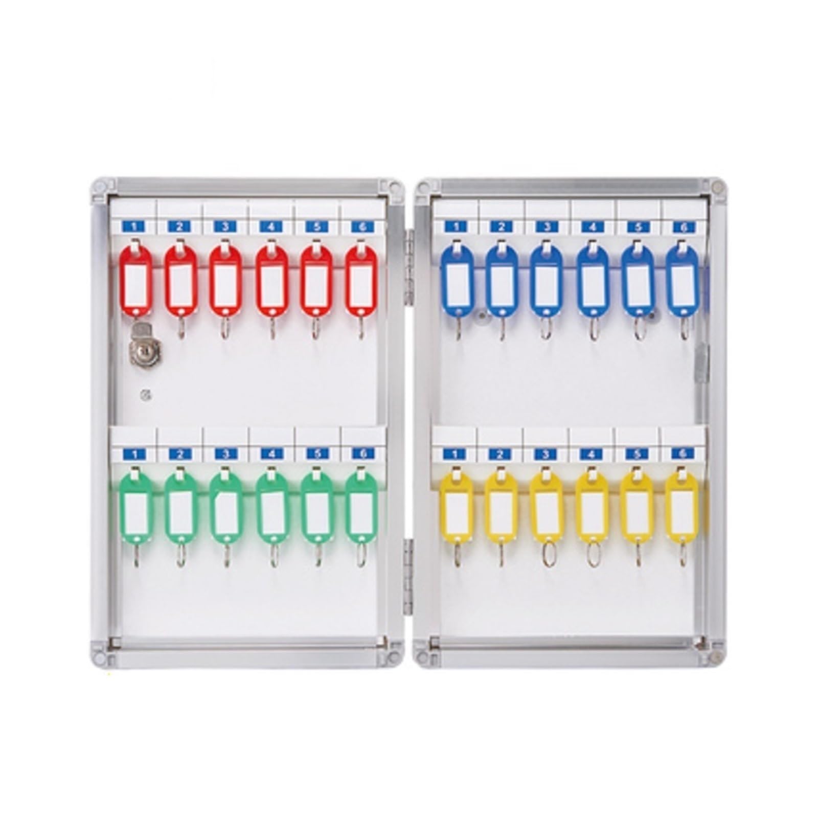 Cassaforte per chiavi Armadietto Portachiavi In ​​lega Di Alluminio Casseforti A Parete For La Gestione Della Sicurezza Keybox Storage Contiene Tessere Portachiavi For L'home Office Aziendale(F012)