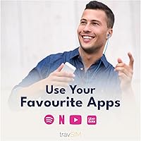 Vista 4 de travSIM Tarjeta SIM prepagada USA Utiliza la red T-Mobile Datos ilimitados a velocidades 4G/5G La tarjeta SIM móvil de EE. UU. tiene llamadas