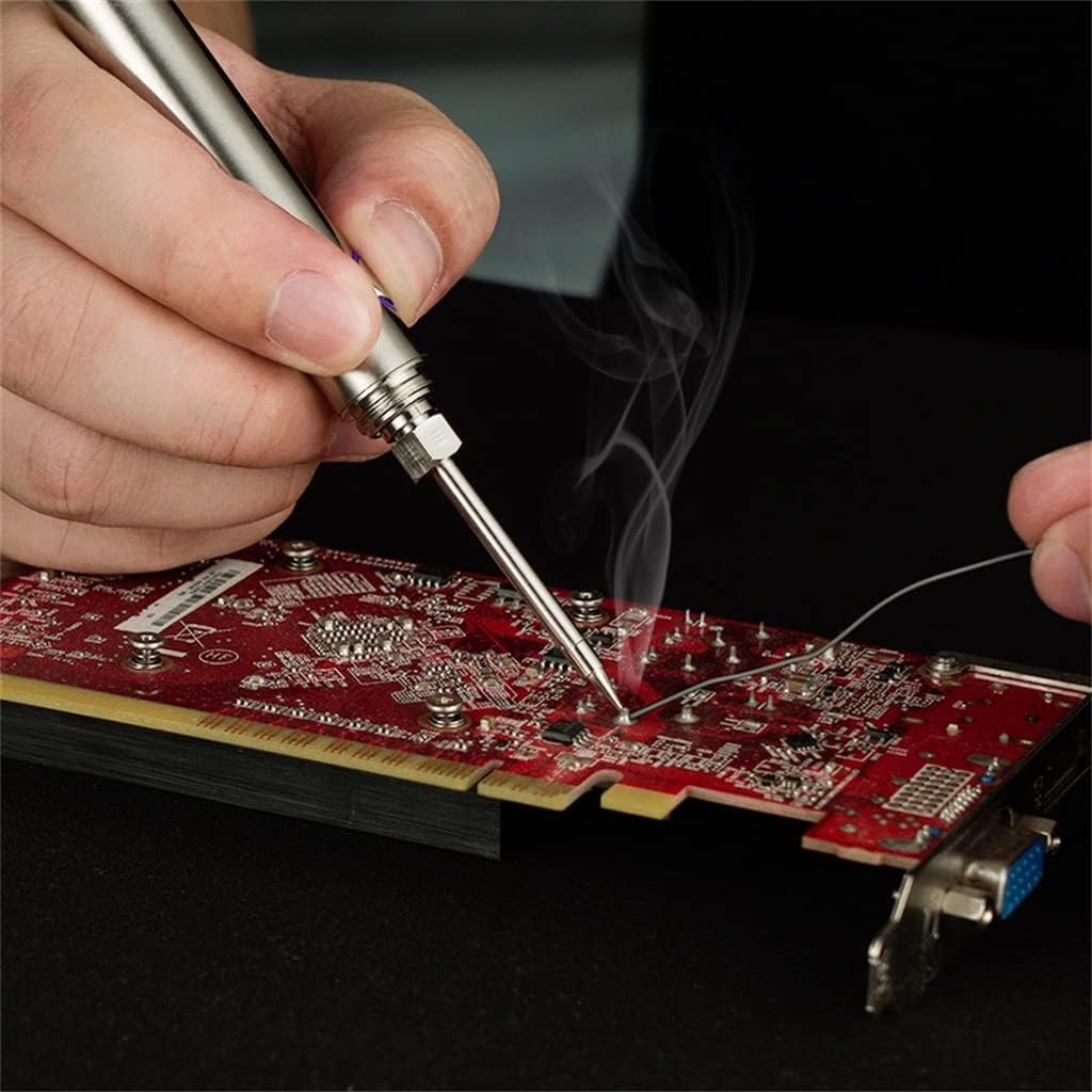 Soldering Iron Rechargeable 6 Seconds Tin 510 Interface Tip Kit Stand