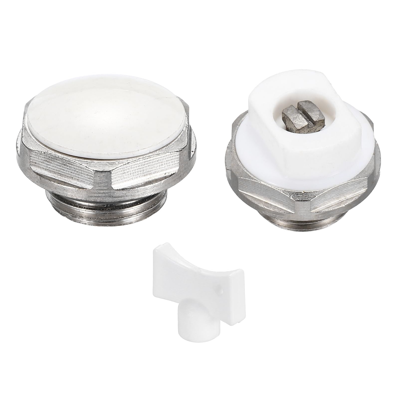 PATIKIL 3/8" BSP Male Thread Manual Radiator Air Vent Plug Valves Kits with Key