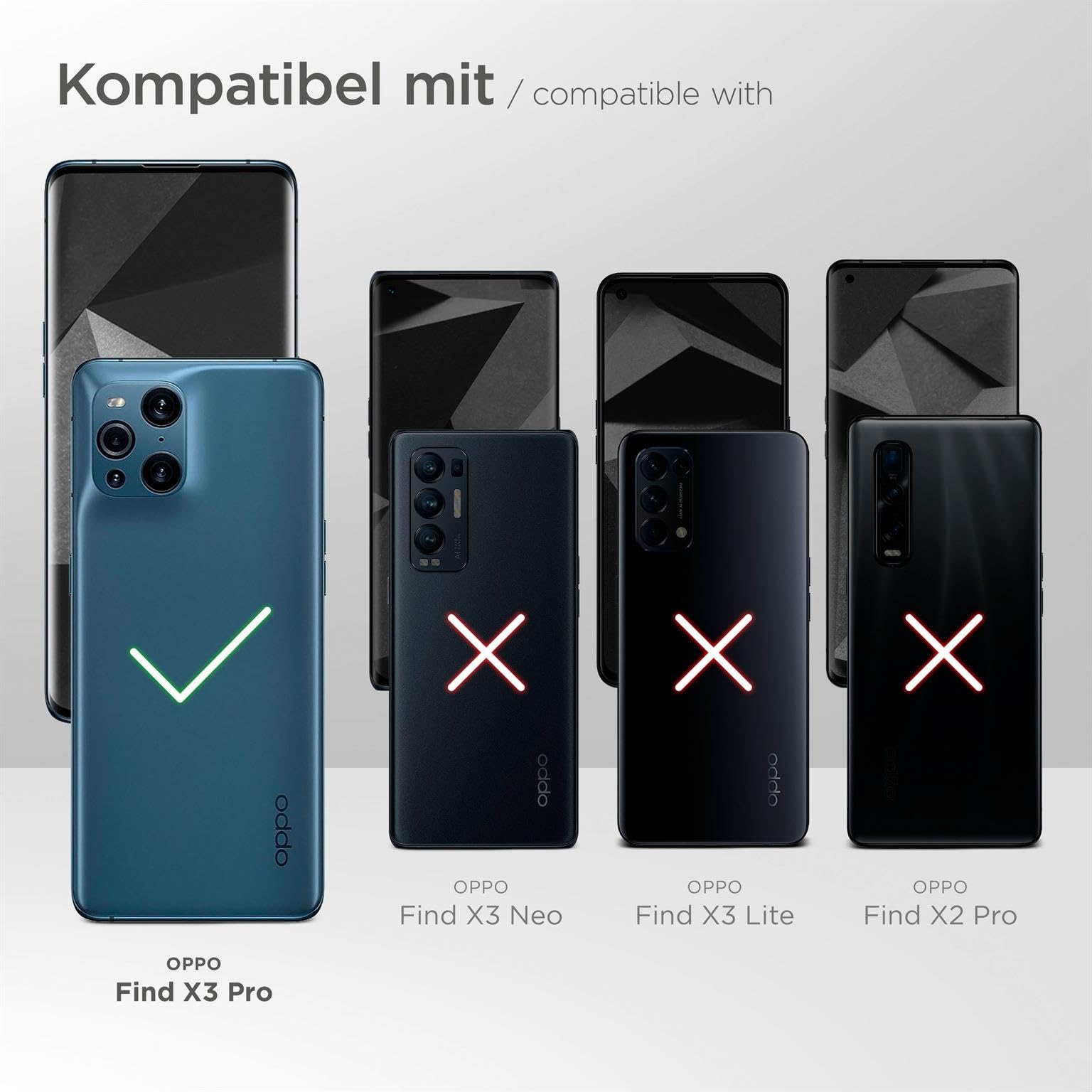 Moex Custodia Oppo Find X5 Pro Con Clip Cintura - Pelle Vegana, Marsupio A Libro Con Magnete E Fessura Portatessere (Nero) - 2