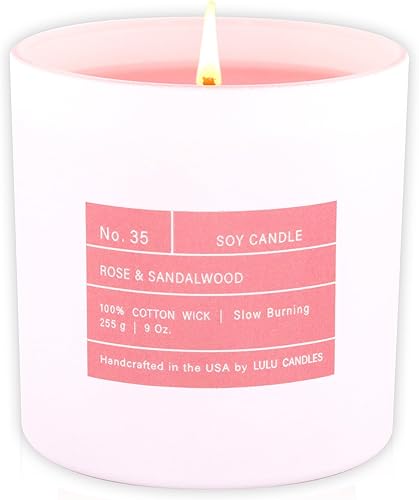 Miniatura 195 de Lulu Candles Lino fresco Vela perfumada en tarro de soja de lujo Vertida a mano en los Estados Unidos Altamente perfumada y duradera