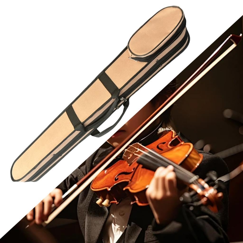 Étui Premium Pour Archet De Contrebasse – Protection Haut De Gamme, Étanche Et Portable Pour Concerts & Voyages, Couleur Café