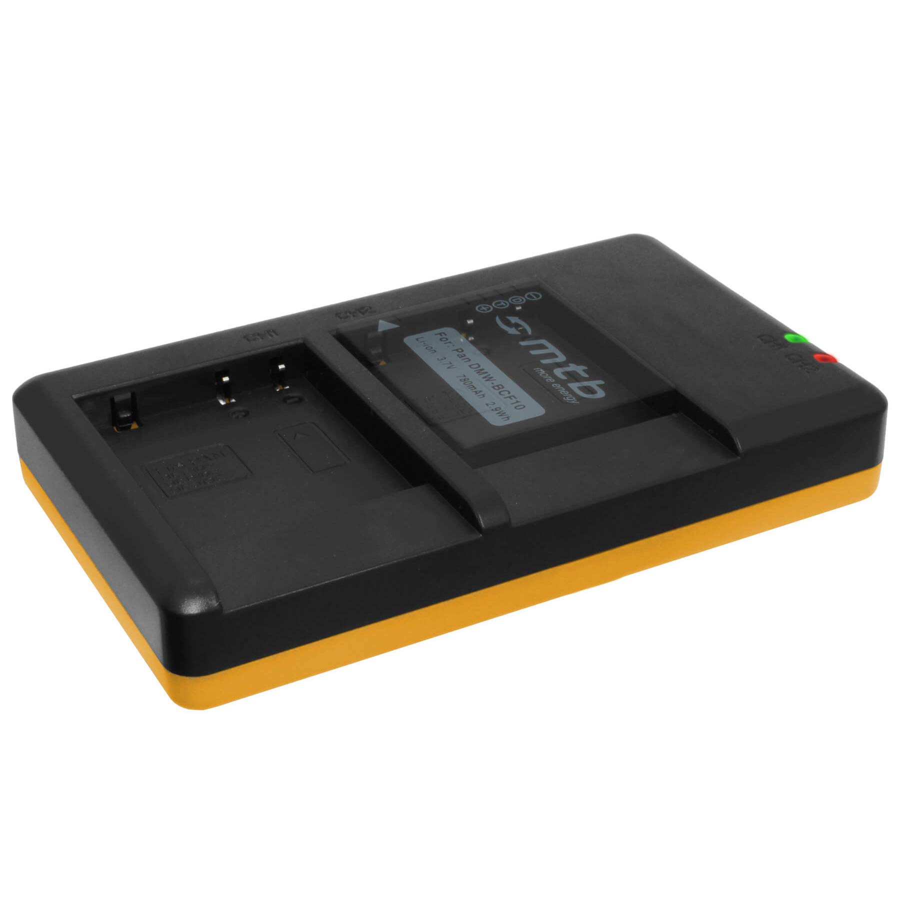 2 Akkus + Dual-Ladegerät (USB) kompatibel mit Panasonic DMW-BCF10(E), CGA-S106 für Lumix DMC-FT1, FT2... FX40, FX48, FX60… TS1, TS2 … - s. Liste! (inkl. Micro-USB-Kabel)