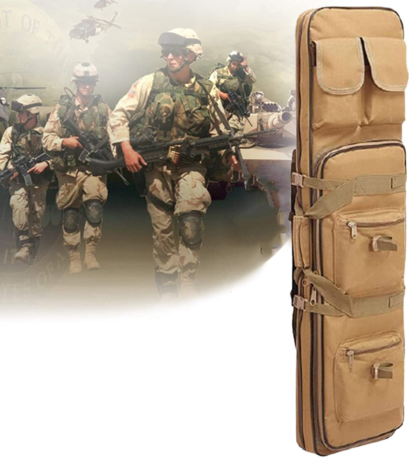 Futerały na broń Miękki futerał na broń Plecak na broń Torba na broń Myśliwski podwójny długi futerał na broń Strzelba Futerał na broń Airsoft z paskiem na ramię