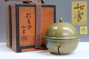 玉楮雪堂作 讃岐彫香合 讃岐漆芸 茶道具　V161　1F14 Amazon.co.jp: 鈴 香合 如雪 讃岐彫 篠原如雪 香道具 茶道具 漆