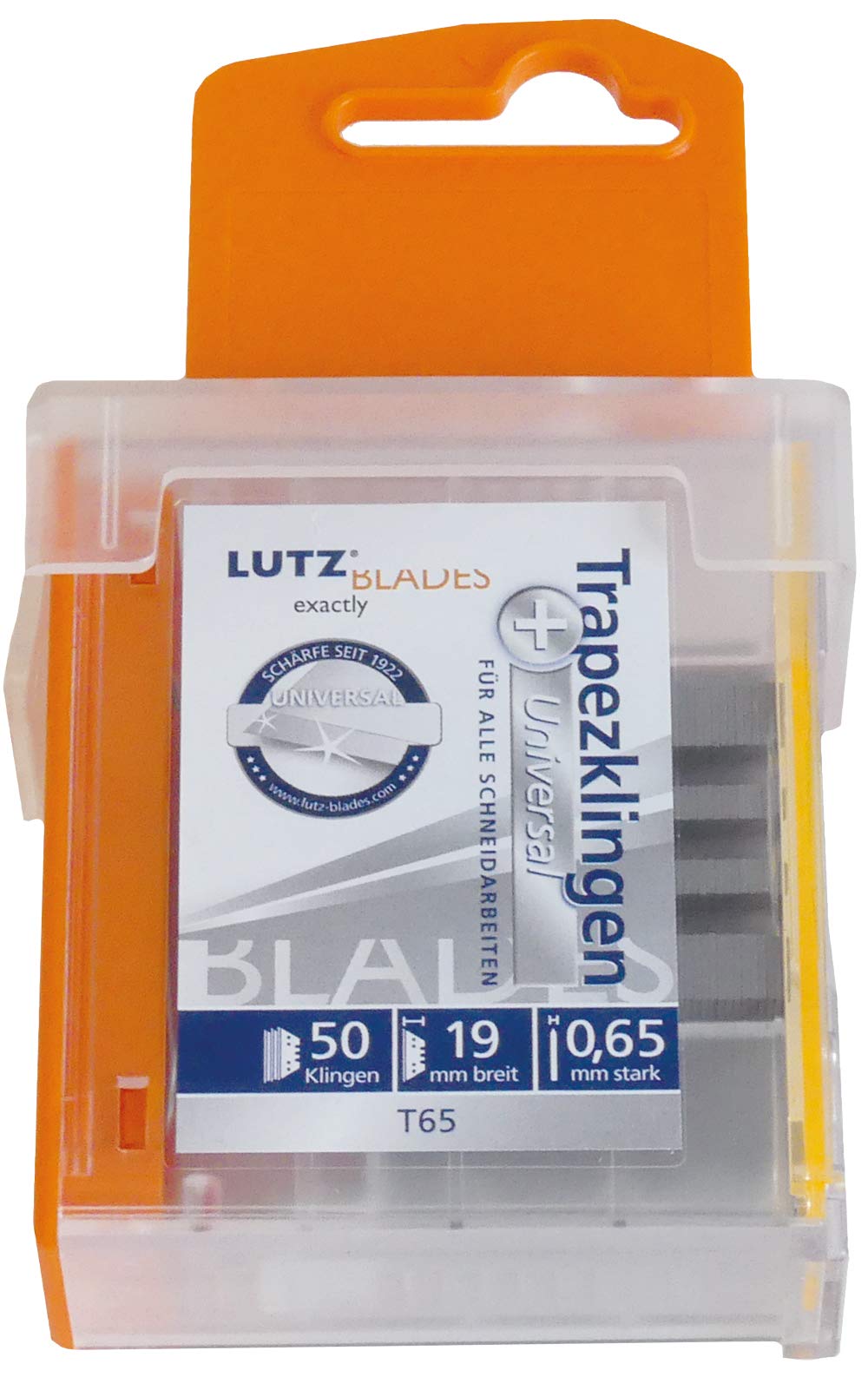 Lama trapezio a 50 pezzi standard 0,65 mm Lutz