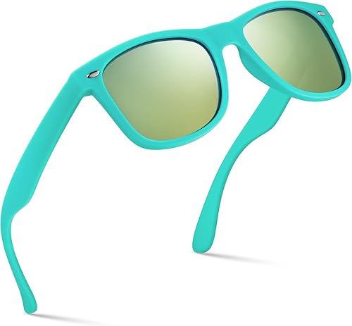 Retro Rewind - Gafas de sol polarizadas para hombre y mujer, protección UV, gafas de sol clásicas
