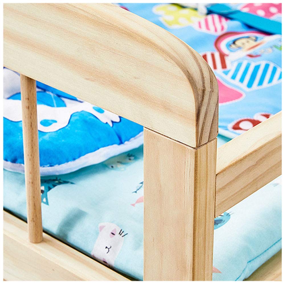 Tocador para bebés Mesa para Cambiar pañales Unidad de Almacenamiento Estantes Mesa de Masaje (Cuenta con Barra para Toallas)
