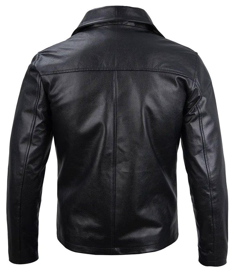 Image of Leather Jacket For Men Bomber