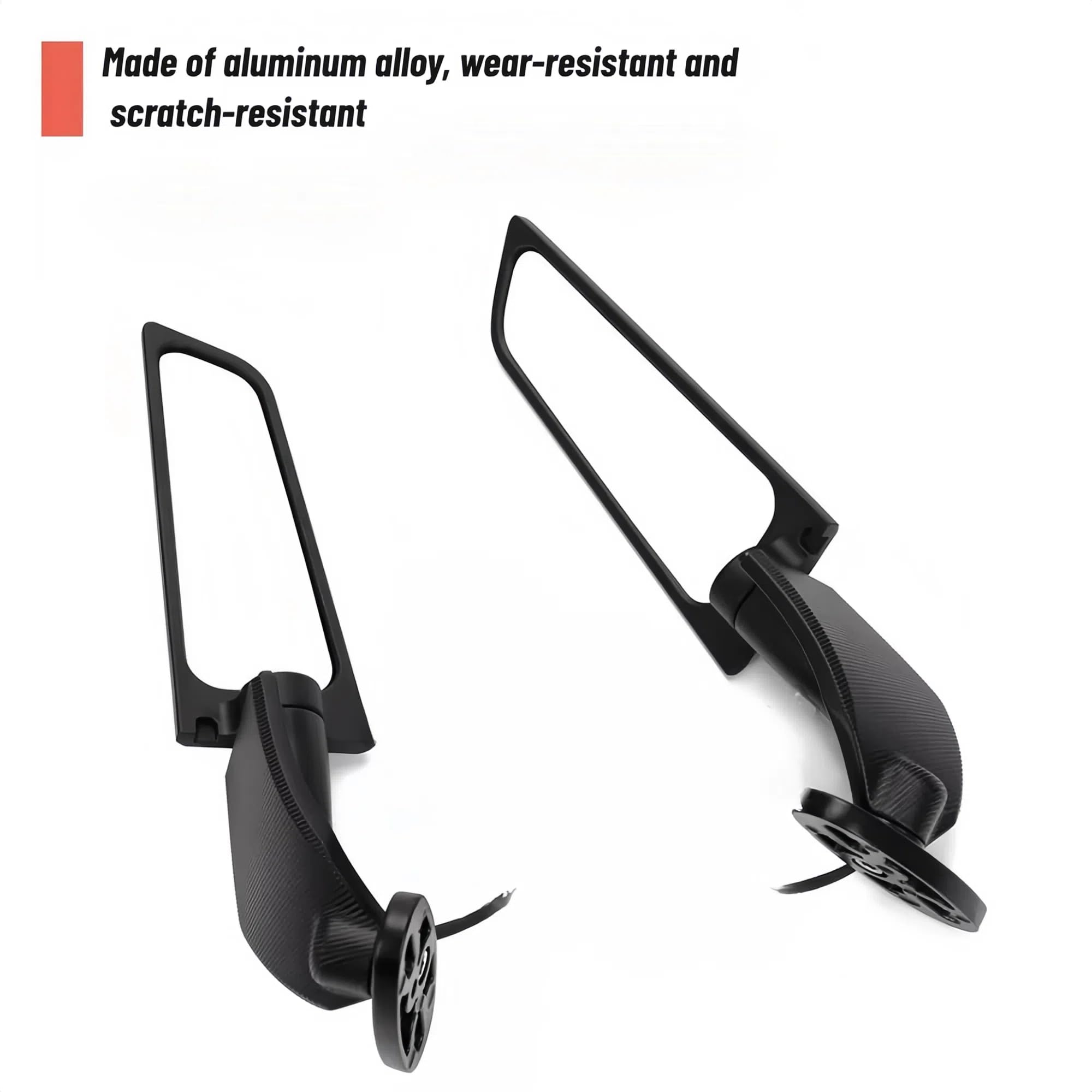 Rétroviseurs de moto, rotatifs à 360 ° avec clignotants à LED, rétroviseurs invisibles para Honda CBR600RR, para Kawasaki Ninja 300, para Suzuki GSXR 600, para Yamaha, para Ducati