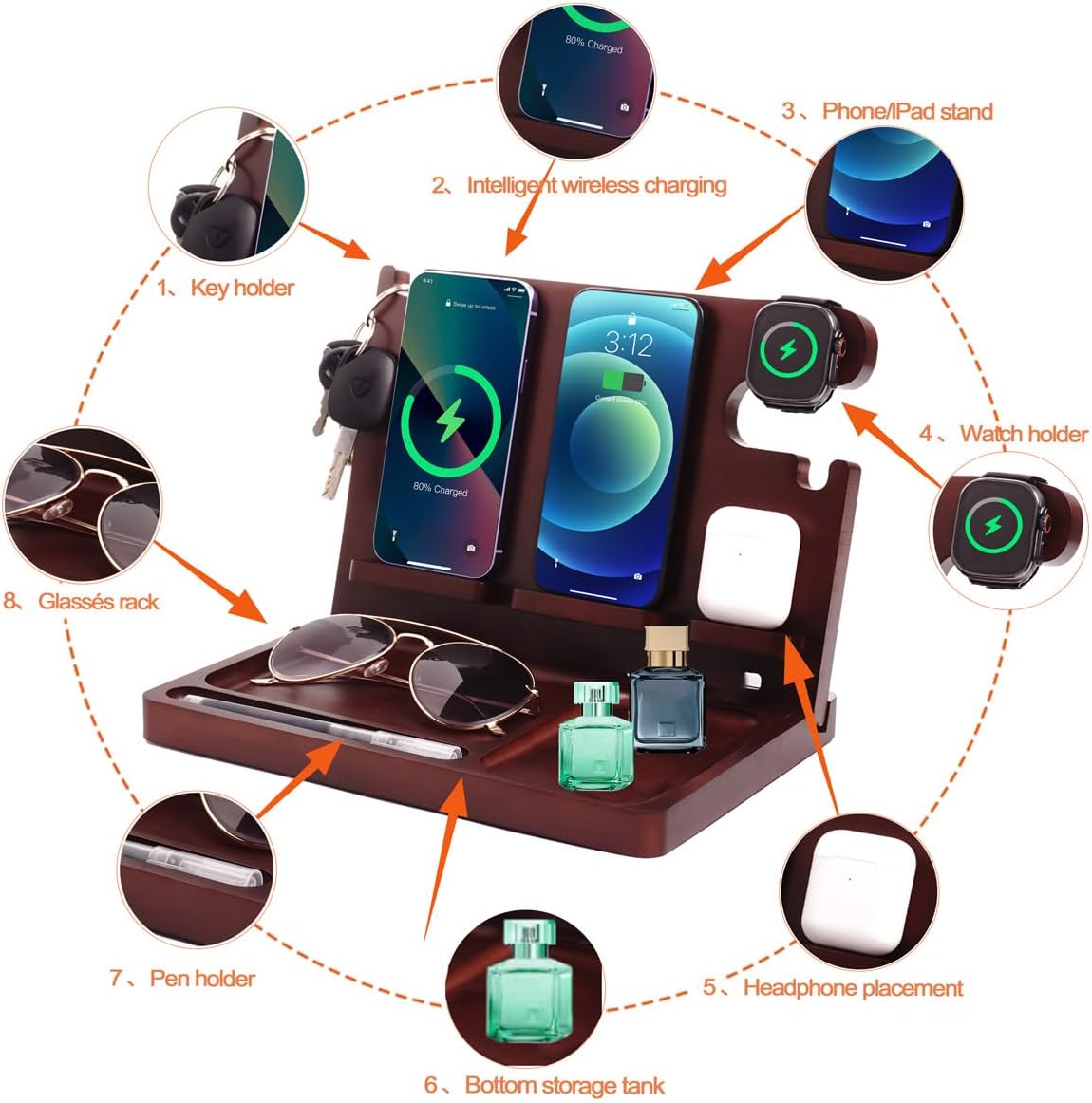 Elevate Your Nightstand: The Ultimate Dual Wireless Charging Station & Organizer