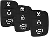 3 Pack 3 Button Key Fob Rubber Pad Replacement Compatible with Hyundai i40 i30 i20 i10 ix20 ix30 ix35 ix45 ix55 Tucson Santa Fe Elantra Accent Solaris Velostar Car Key Case Buttons Cover
