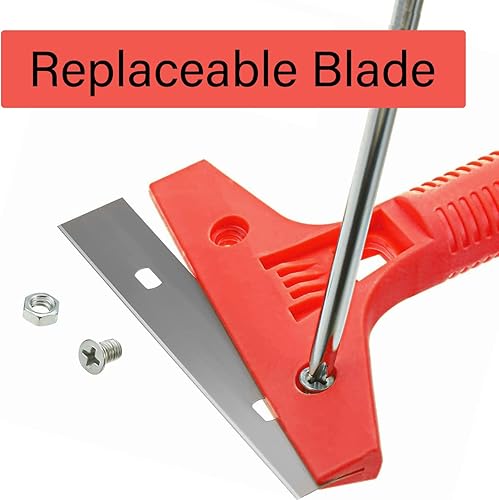 Miniatura 2 de 2 raspadores de cuchillas de afeitar, herramienta raspadora de 4 pulgadas con 10 cuchillas de metal de repuesto adicionales, removedor de raspador