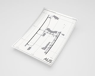 MG Global Modern Poster of Austin Bergstrom International Airport Aus 1 | 11x17 12x18 16x24 24x36 Minimal Unframed Print | Minimalism Wall Art Gift | Minimalist Home Office Decor
