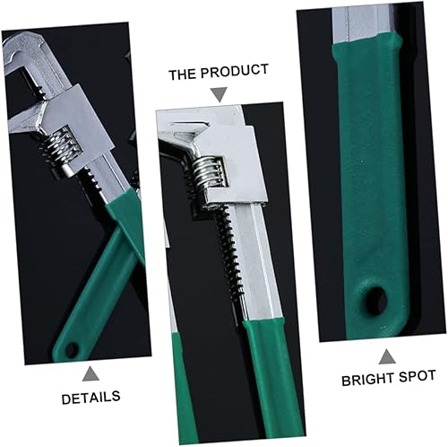 Miniatura 9 de ORFOFE Llave de ángulo recto en forma de F, alicates de acero para fontanería, alicates ajustables para apretar y aflojar accesorios, diseño de