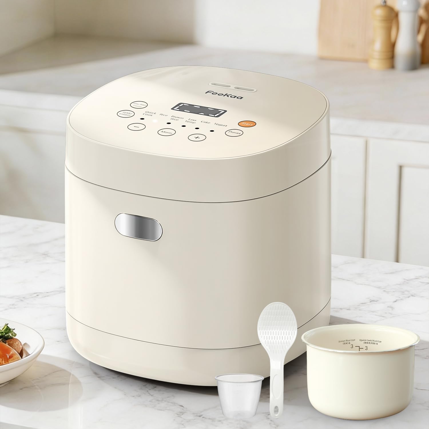 Feekaa 3-Cup Ceramic Rice Cooker