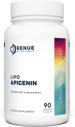 Apigenina | Suplemento de apigenina liposomal de alta resistencia | 90 cápsulas de apagenina – 75 mg de apigenina por porción | Sin OMG ni alérgenos
