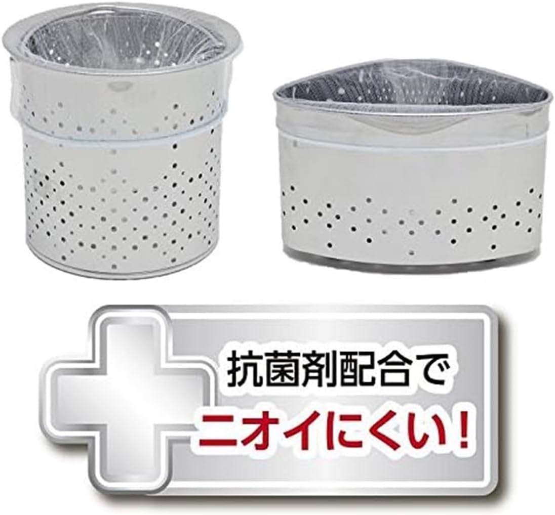 ストリックスデザイン ストッキング 水切りネット 深型 三角コーナー 兼用 抗菌 1000枚 (100枚&times;10個セット) 約32&times;3