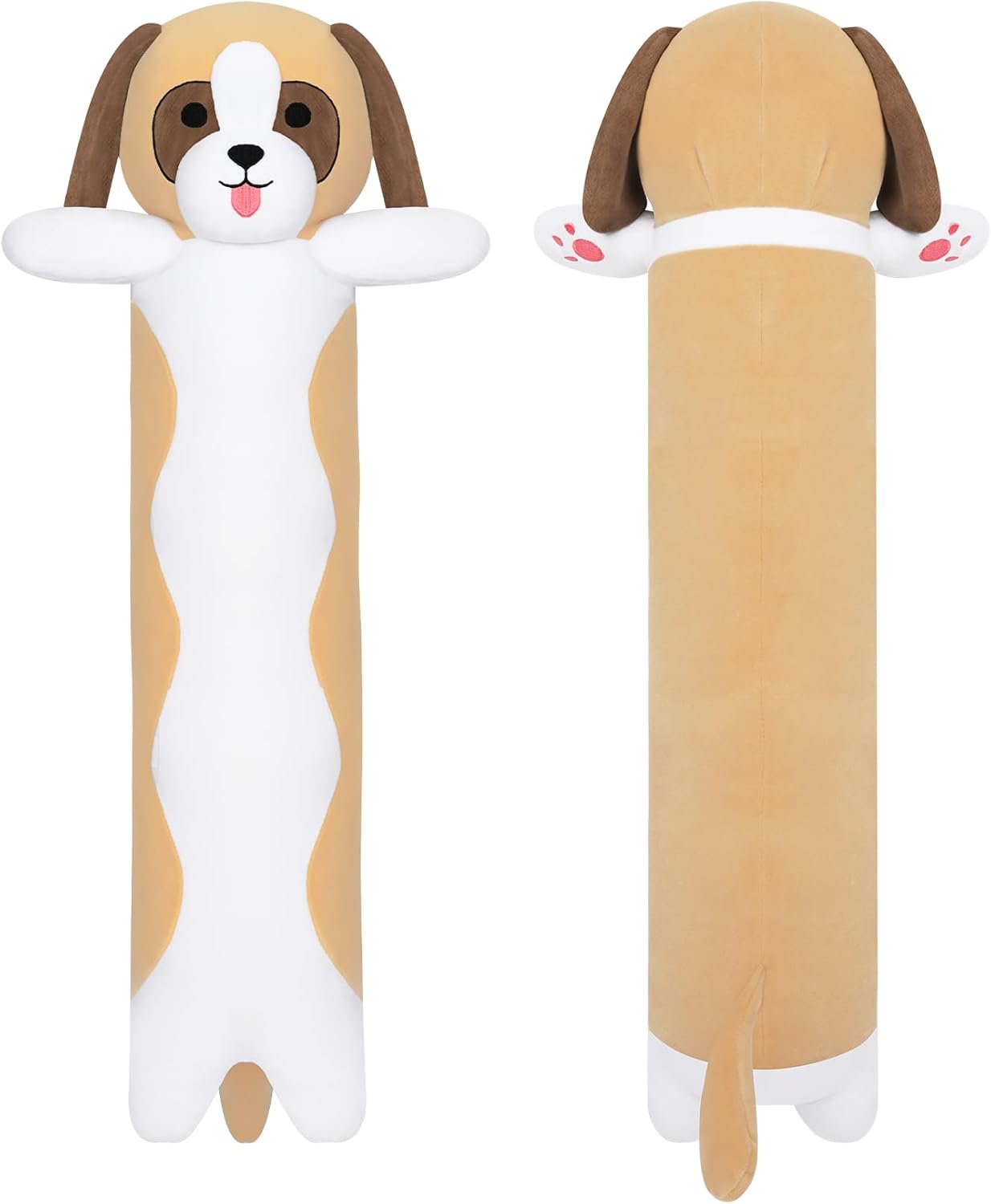 Long Dog Pillow, Long Dog Stuffed Animal Body Pillow, 22” Soft St