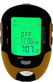 Oreilet Gps Altitude Meter Compass, Gps Altitude Meter, Portable Height Gain/Loss for Camping Outdoors