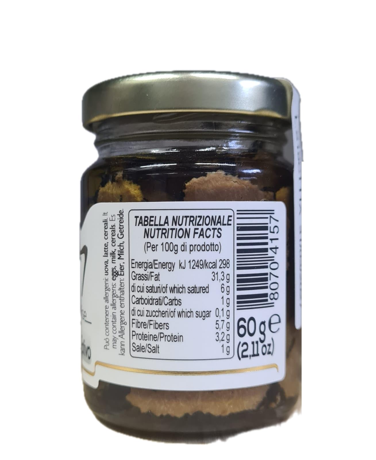 Tartufo - Carpaccio di Tartufo Nero 120 Gr - Fette Carpaccio di Pregiato Tartufo Nero "Tuber Aestivum" - 70% Tartufo Fresco e 29% Olio EVO - 100% Made in Italy, Eccellenza Culinaria Italiana