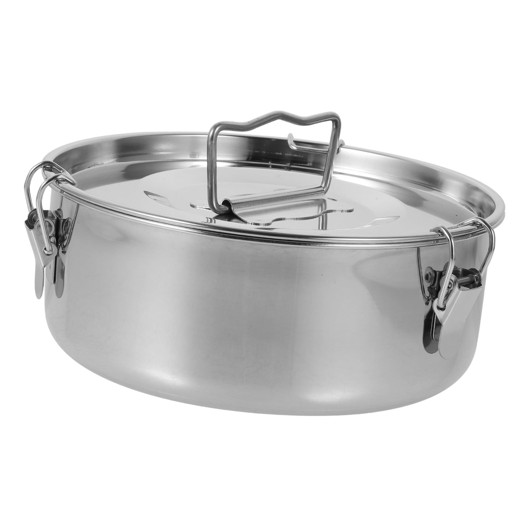 Molde para Hornear Flan de Acero Inoxidable con Tapa, Fácil de Usar Mango, Adecuado para Cocinar Lasagnas y Batatas al Vapor
